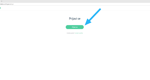 sef registracija prijava u sistem e-faktura gumb