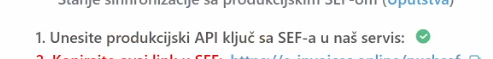 podešavanja servis za e-fakture e-invoices online