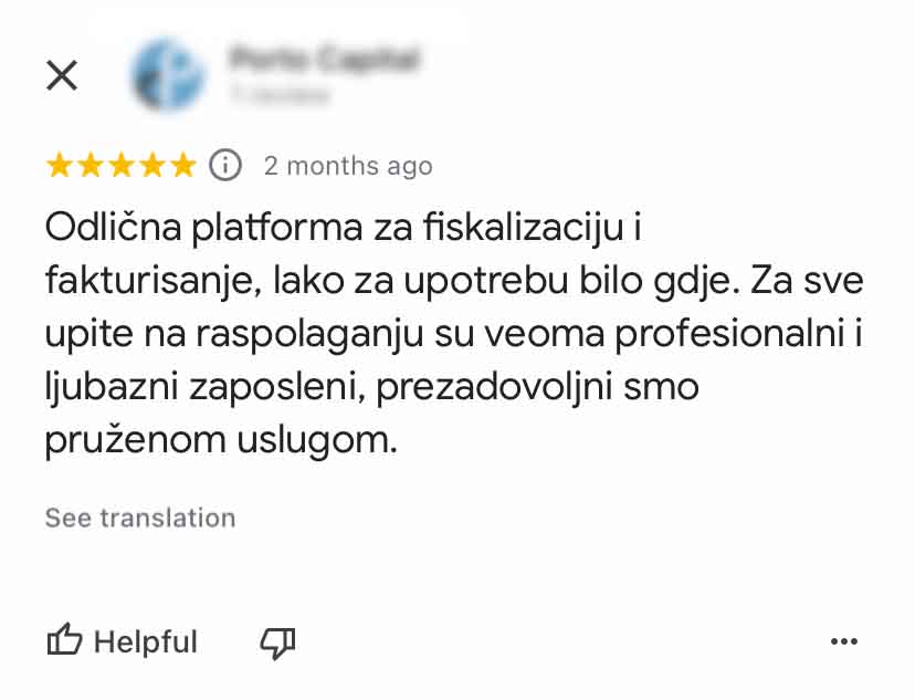 e-invoices Online komentar korisnika