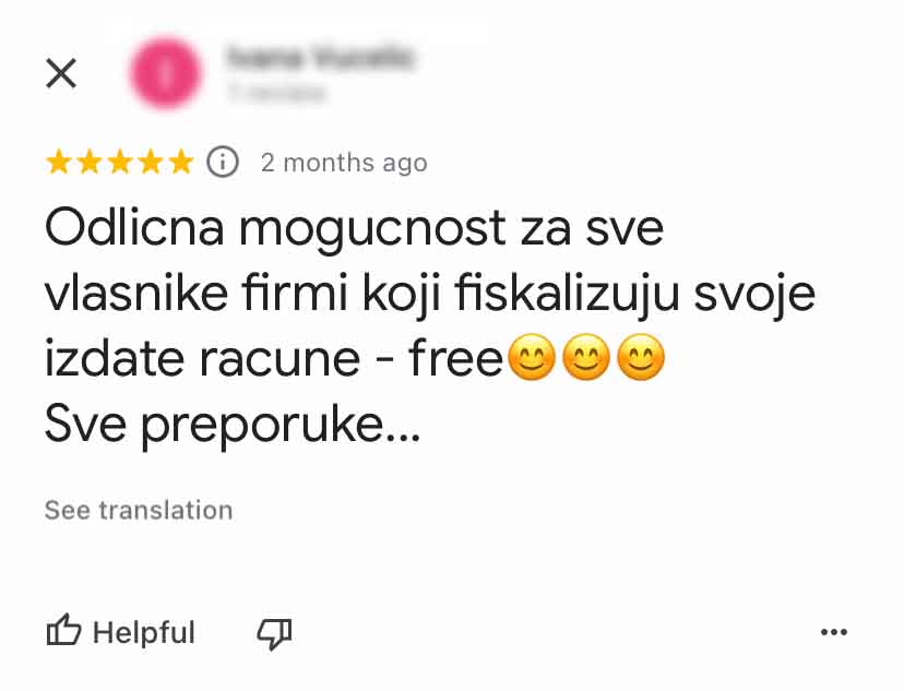 e-invoices Online komentar korisnika